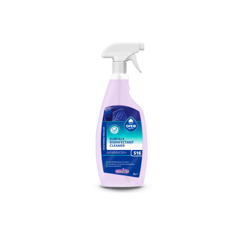 S16 Advanced + Surface Disinfectant Cleaner 750ml (Bliss Fragrance)