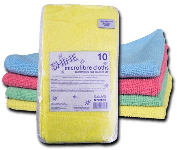 12E Microfibre Cloths 40cm 330GSM – (Green/Blue/Red/Yellow)