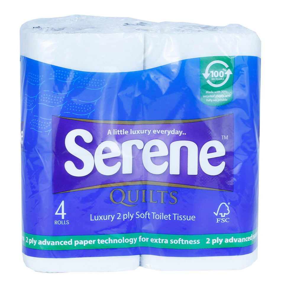 Serene Soft Luxury Toilet Roll 2Ply White Pack Of 40