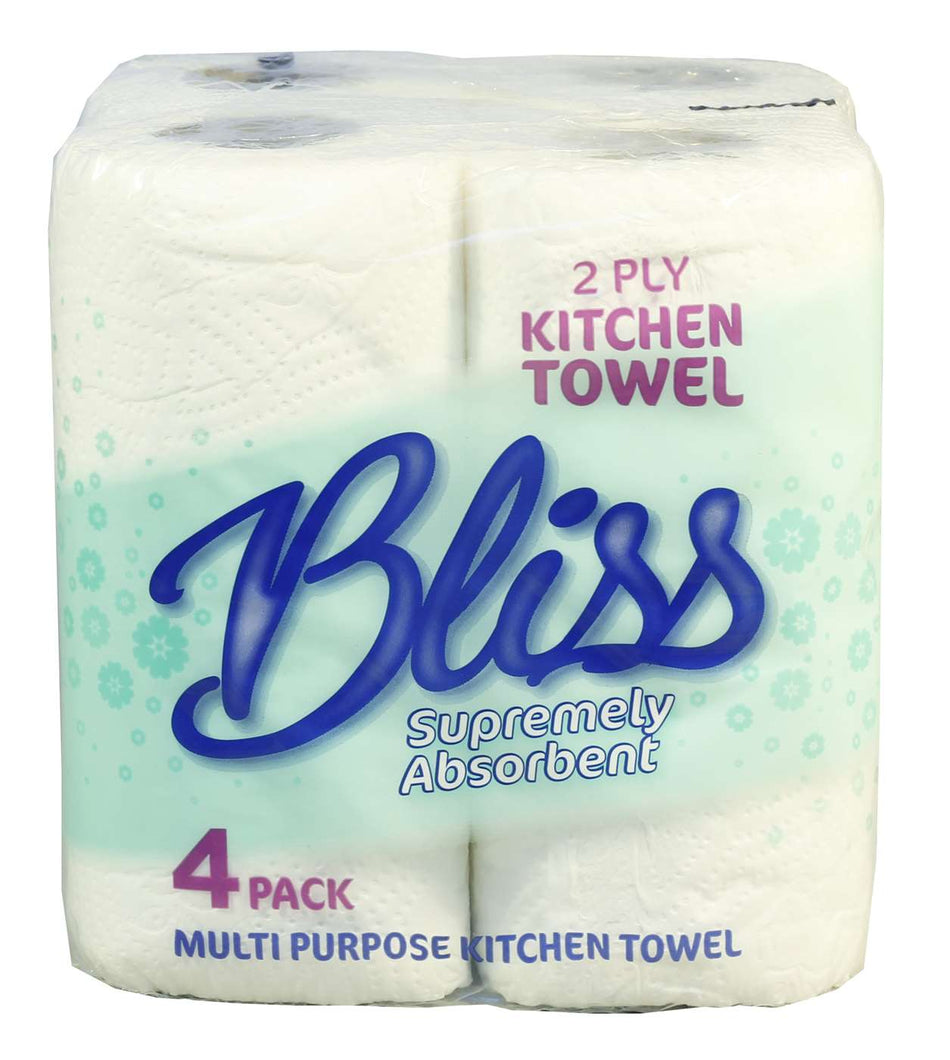 Bliss Kitchen Rolls 2Ply White Pack Of 24