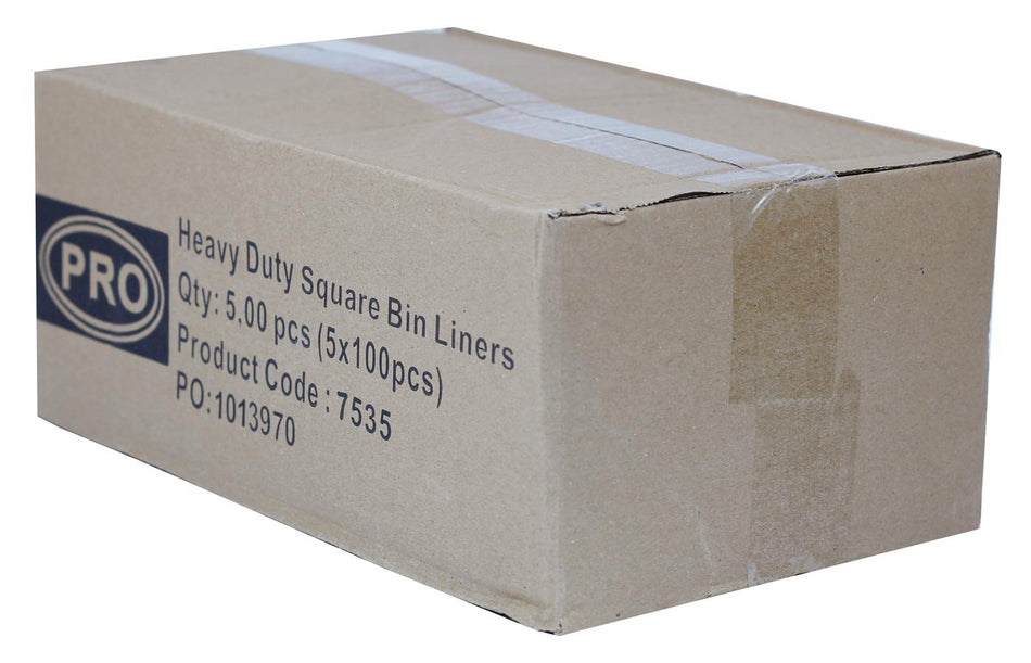 Heavy Duty Square Bin Liners 15" x 24" x 24" x 500
