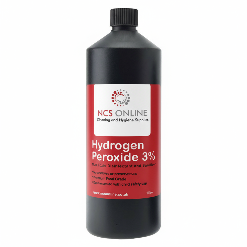 Hydrogen Peroxide 3% 1 Litre Food Grade (Bulk Discounts Available) 28mm Spray or Safety Cap