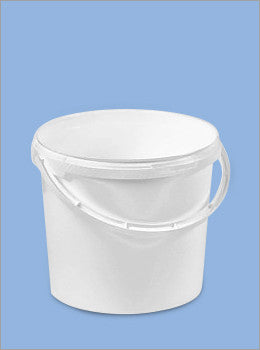 5 Litre Plastic Tub with Handle and Tamper Evident Lid - NCSONLINE