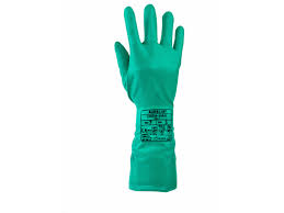 Heavy Duty Nitrile Gauntlet Glove Green