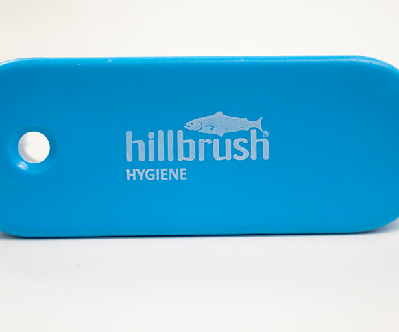 Hillbrush Salmon Hygiene Stiff Nail Brush 122mm - NA4
