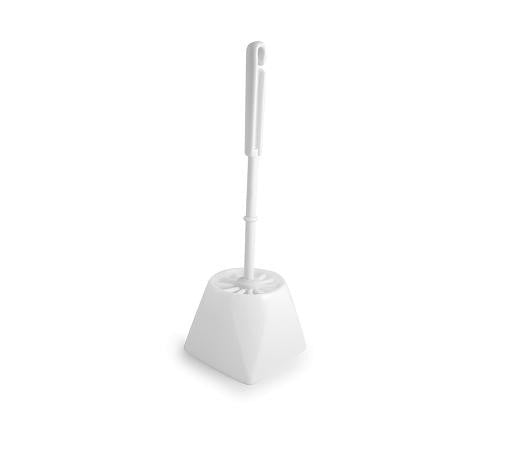 Toilet Brush Set White - Holder & Brush - NCSONLINE