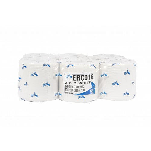 Centrefeed 2Ply White 150m Pack Of 6 - NCSONLINE