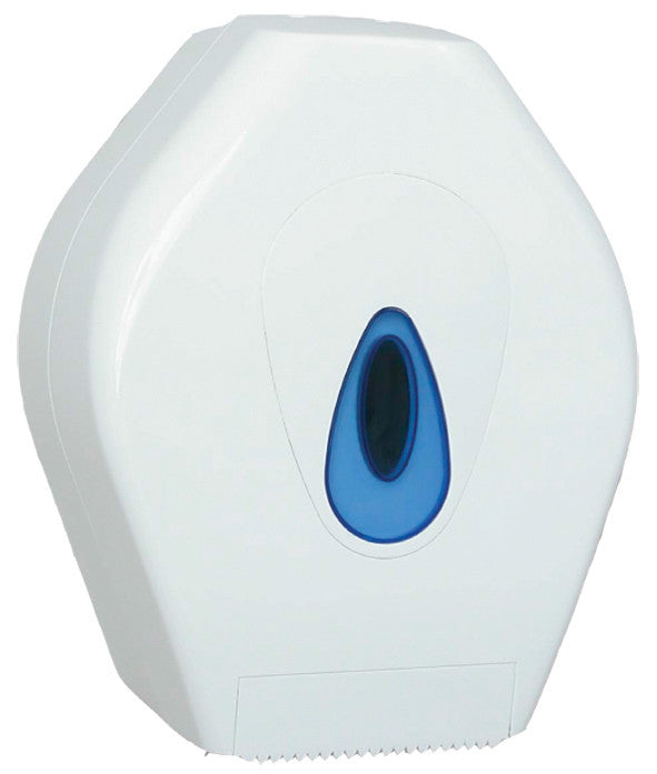 Jumbo Toilet Roll Dispenser White Plastic - NCSONLINE