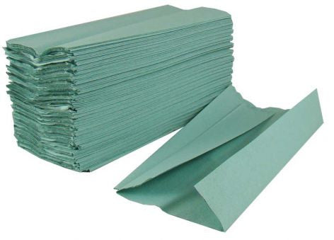 C-Fold 1Ply Green Hand Towels x 2688 - NCSONLINE - 1