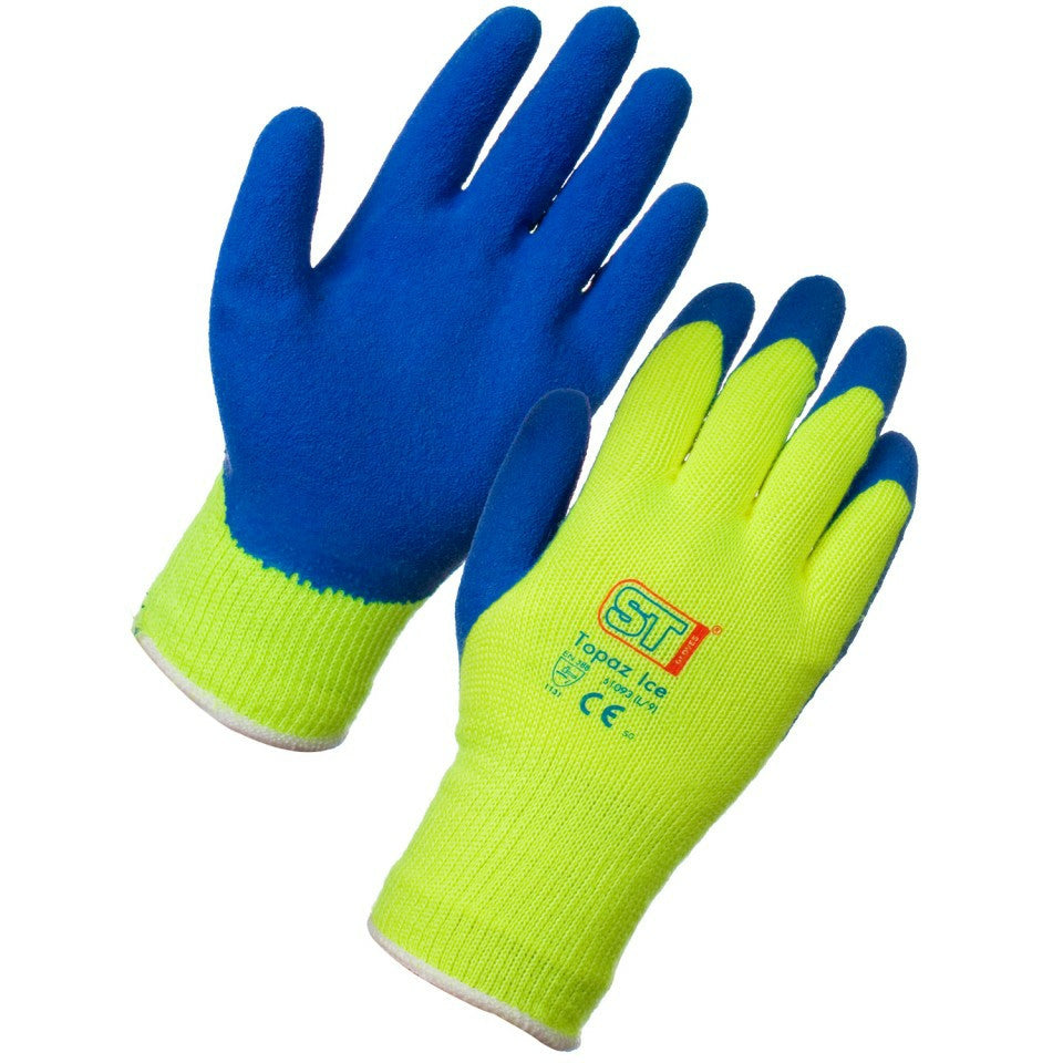 Thermal Gloves -Topaz Ice Yellow and Blue - NCSONLINE